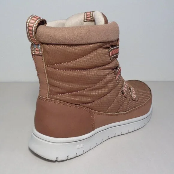 Ryka Size 6.5 Wide SENNA 3 Saddletan Fabric Boots New Women's Shoes - Picture 13 of 16